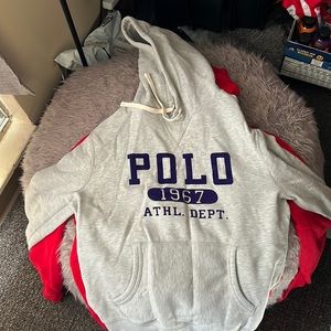 Polo hoodie (medium, grey)